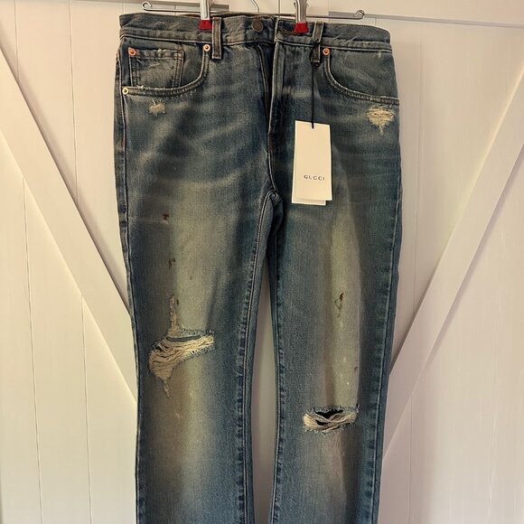 Gucci Other - Gucci L’Aveugle Par Amour Distressed Jeans Mens Size 30 (NWT)